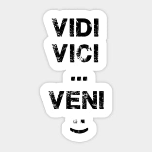 The Latin lover: vidi vici and...veni Sticker